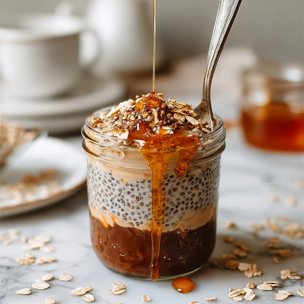 Caramel Macchiato Overnight Oats Recipe - Recipe Image