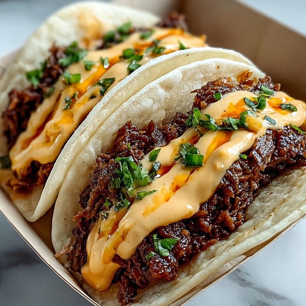 Garlic Butter Honey BBQ Tacos Recipe - Recipe Image