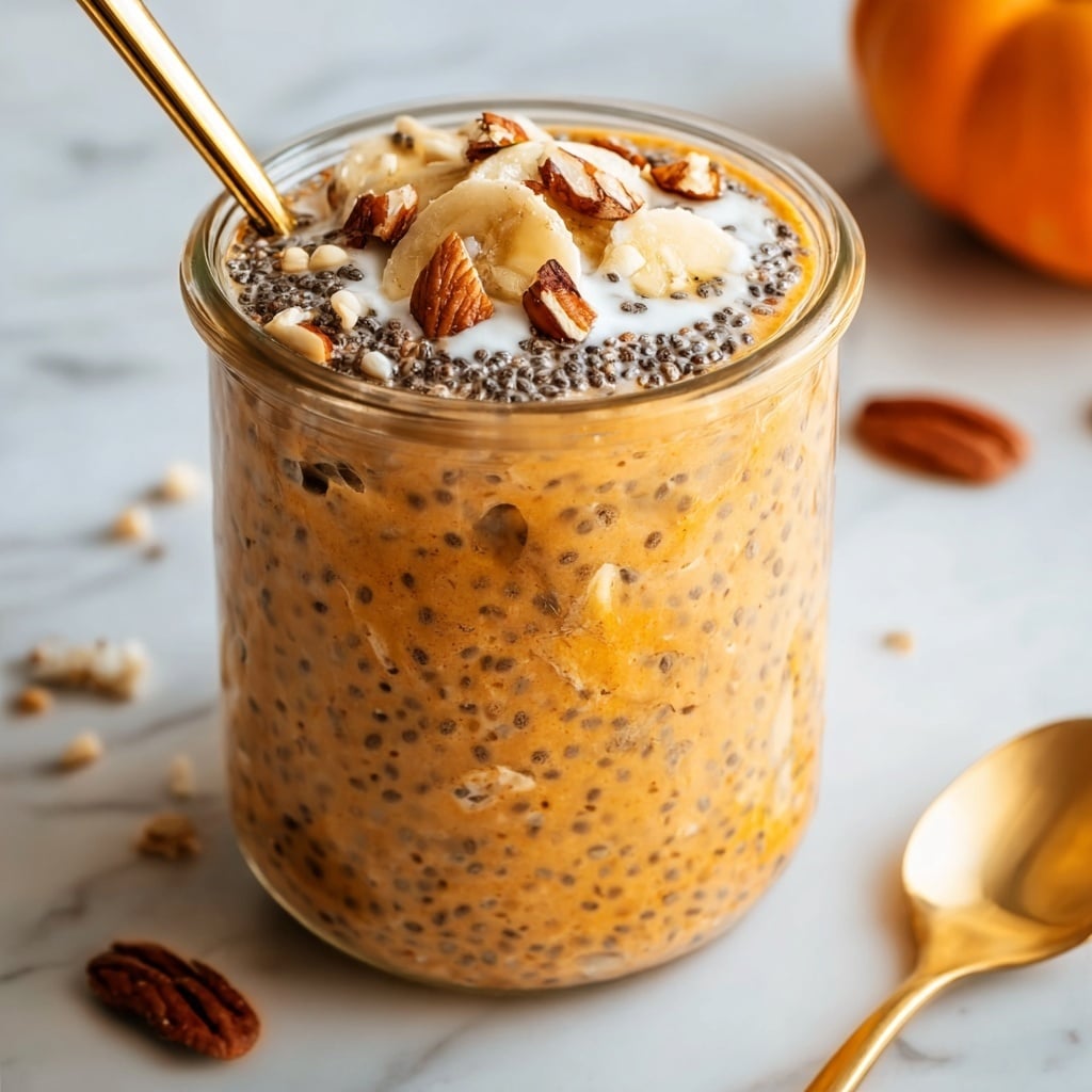Pumpkin Pie Overnight Oats Recipe - Recipe Image