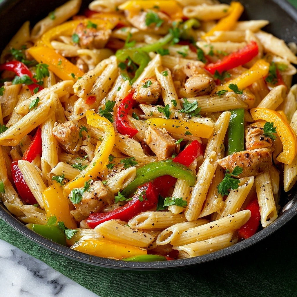 Creamy Rasta Pasta Recipe - Recipe Image