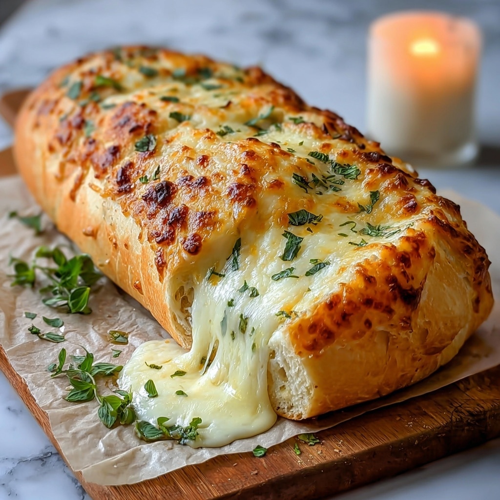 Easy Cheesy Garlic Bread Recipe - Recipe Image
