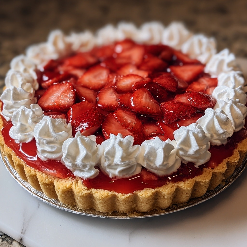 Strawberry Icebox Pie Recipe - Recipe Image