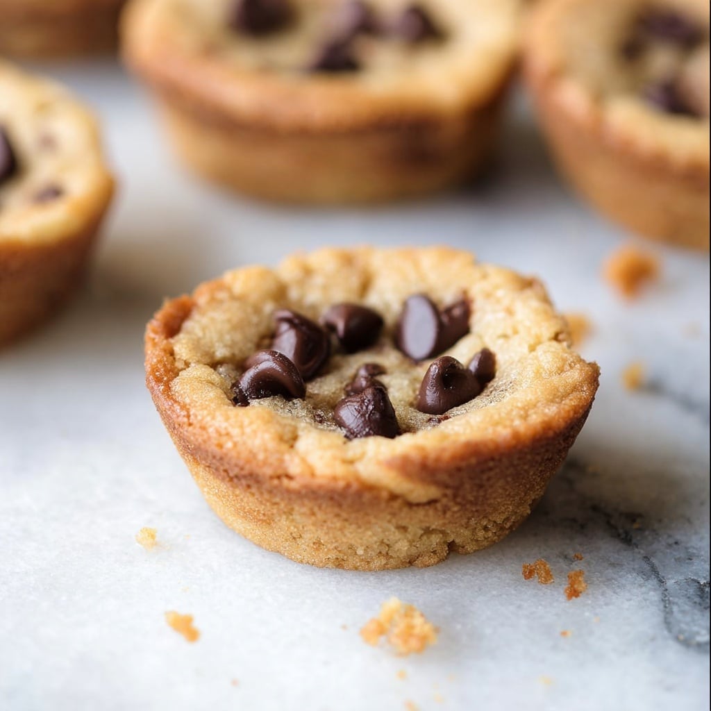 Peanut Butter Chocolate Chip Cookie Cups Recipe - Recipe Image