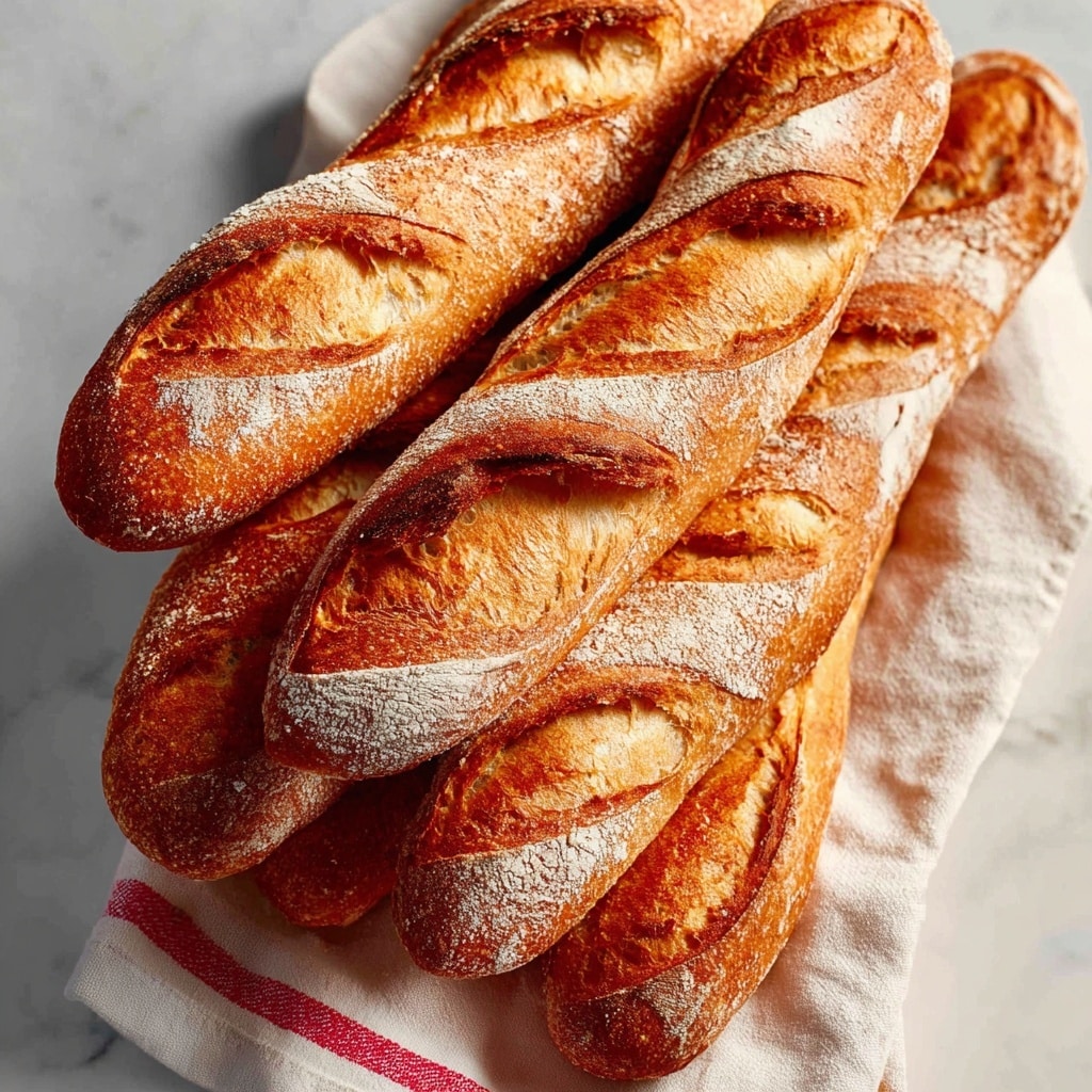Classic Crusty French Baguettes Recipe - Recipe Image