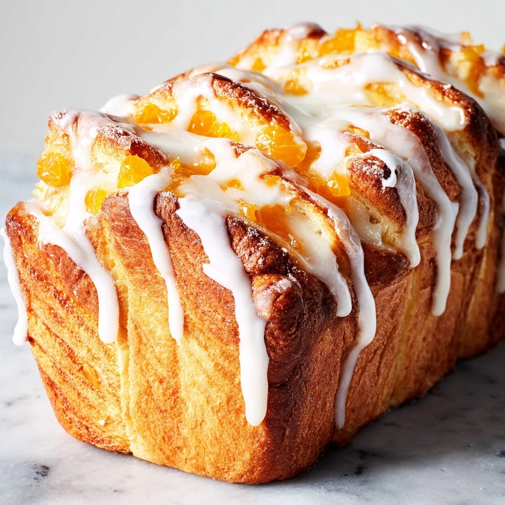 Peach Pull Apart Bread Recipe - Recipe Image