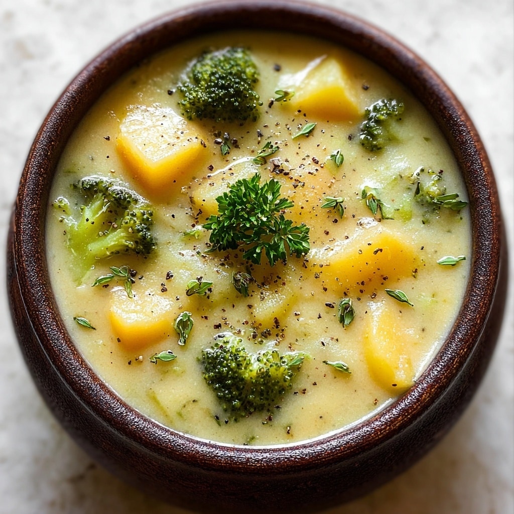 Crockpot Broccoli Cheddar Soup: Easy Creamy Comfort Food Recipe - Recipe Image