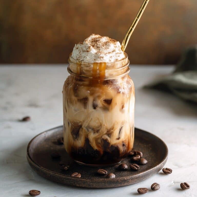 Caramel Hazelnut Iced Coffee Recipe