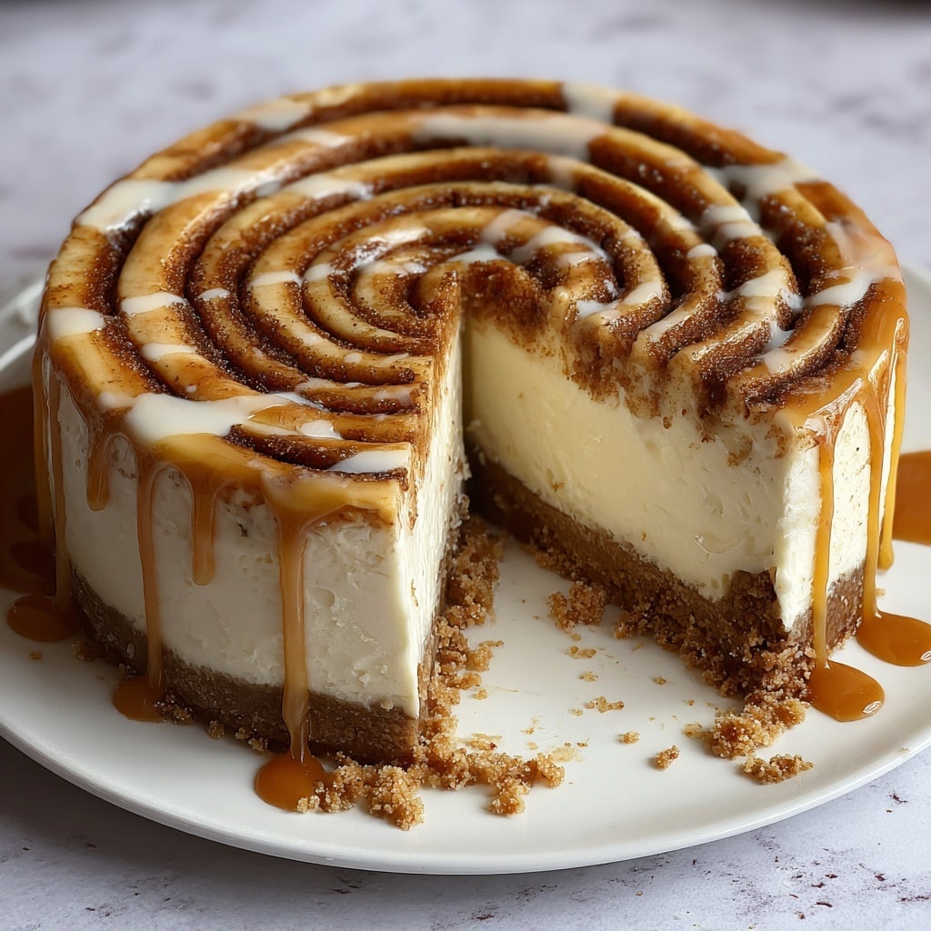 Cinnamon Roll Honeybun Cheesecake Recipe