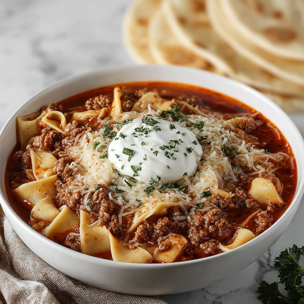 Crockpot Lasagna Soup Recipe - Recipe Image
