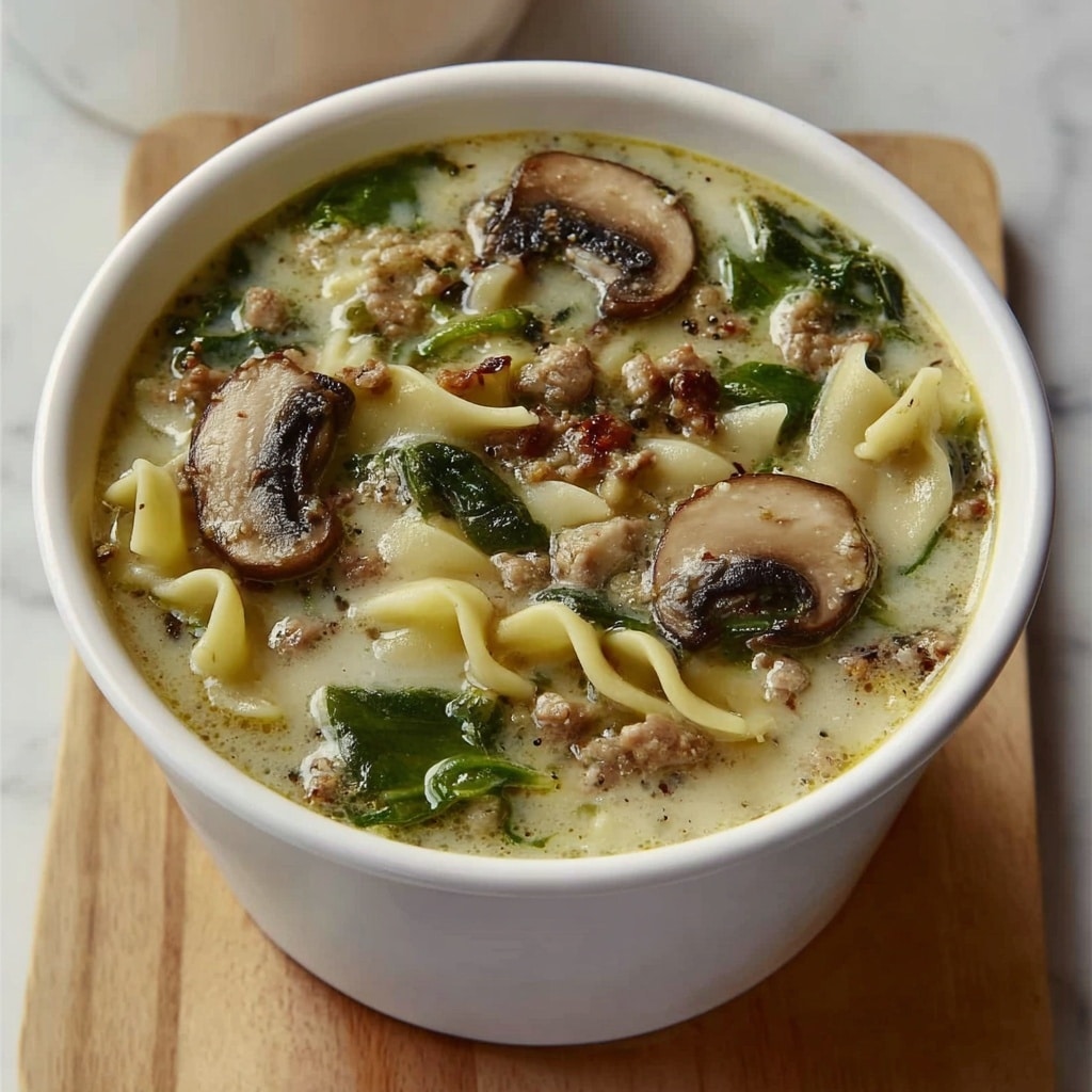 Creamy Alfredo Lasagna Soup Recipe