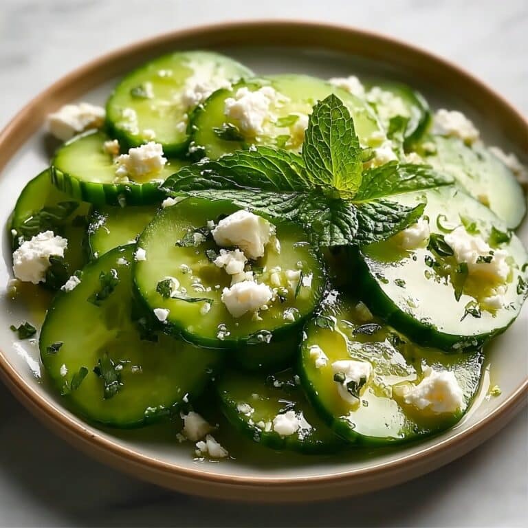 Cucumber Feta Salad: Crisp, Creamy & Bursting with Mediterranean Flavor Recipe