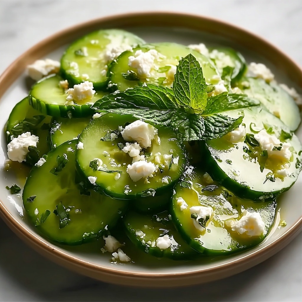 Cucumber Feta Salad: Crisp, Creamy & Bursting with Mediterranean Flavor Recipe