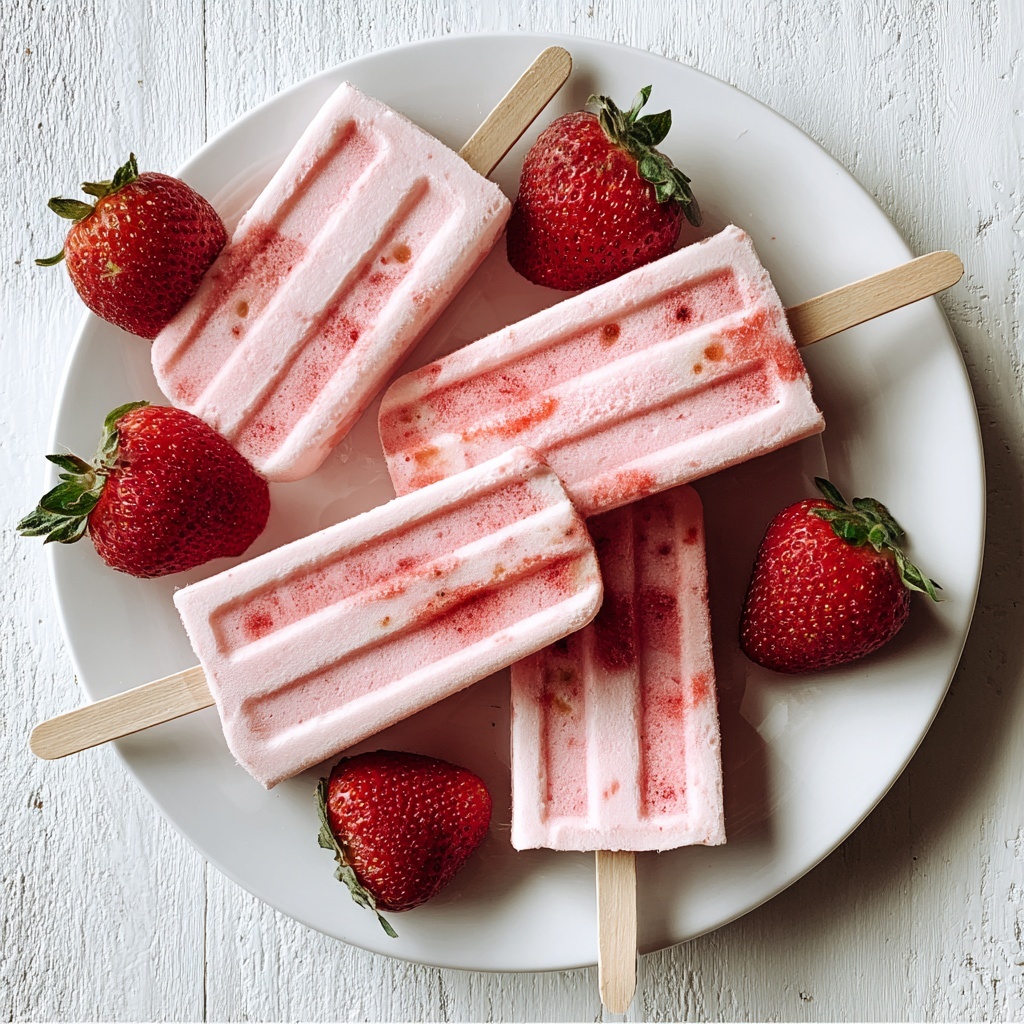 Strawberry Breakfast Popsicles Recipe