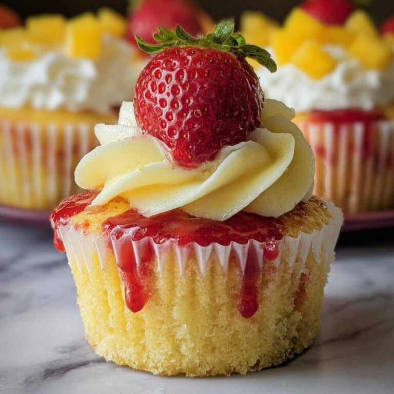 Strawberry Mango Margarita Cupcakes Recipe