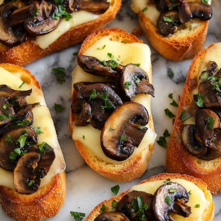 Mushroom and Gruyère Crostini Recipe
