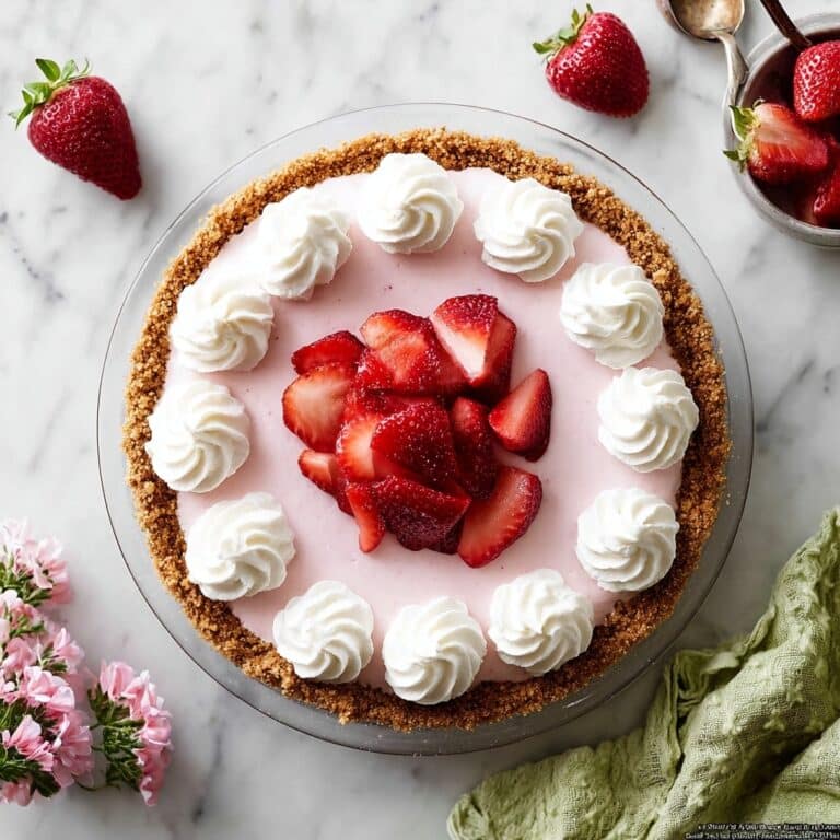 Strawberry Cheesecake Pie (No-Bake Filling) Recipe