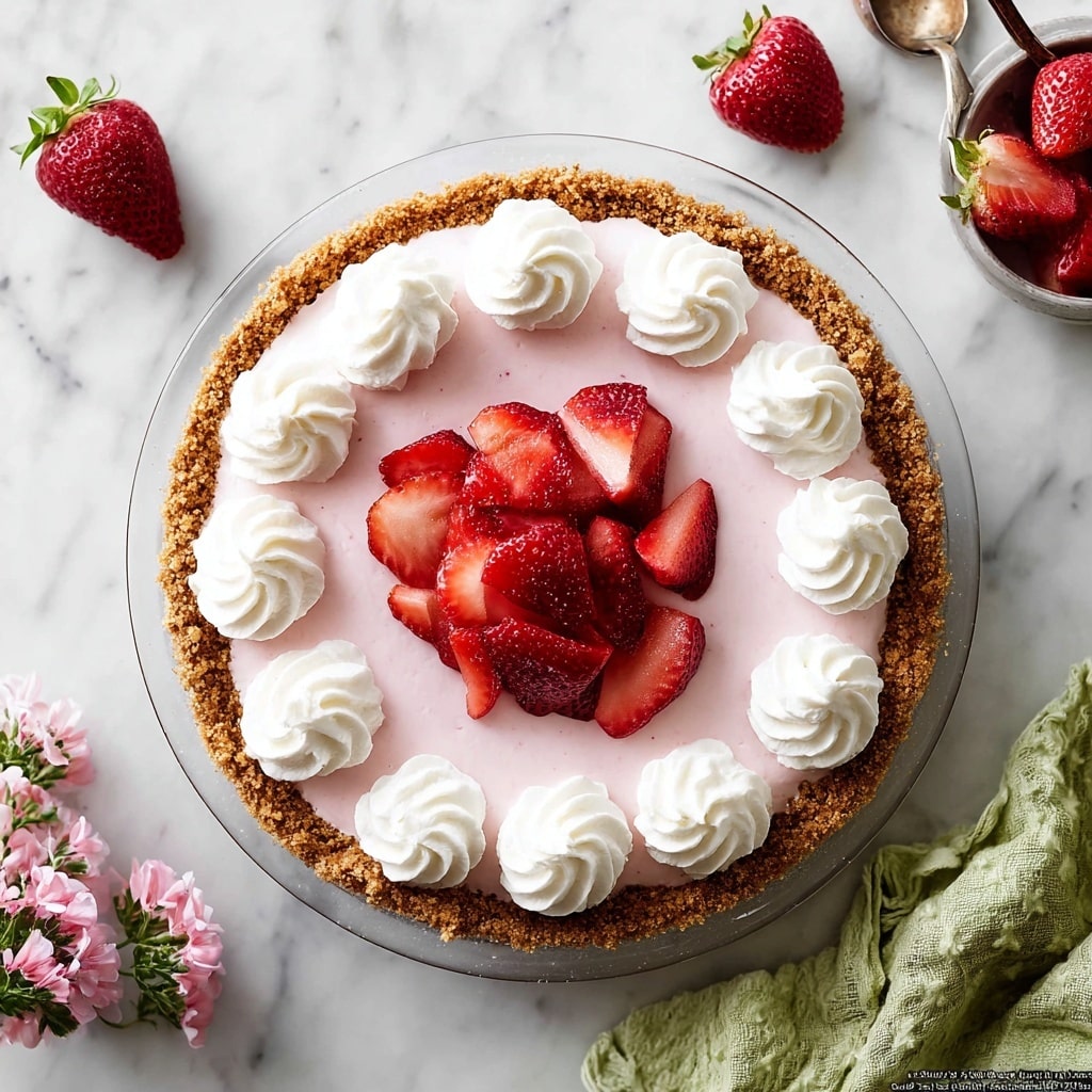 Strawberry Cheesecake Pie (No-Bake Filling) Recipe