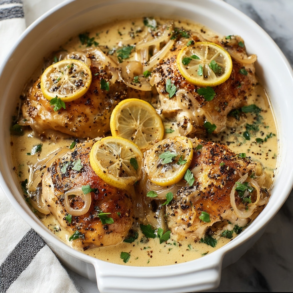Slow Cooker Lemon Garlic Chicken Recipe