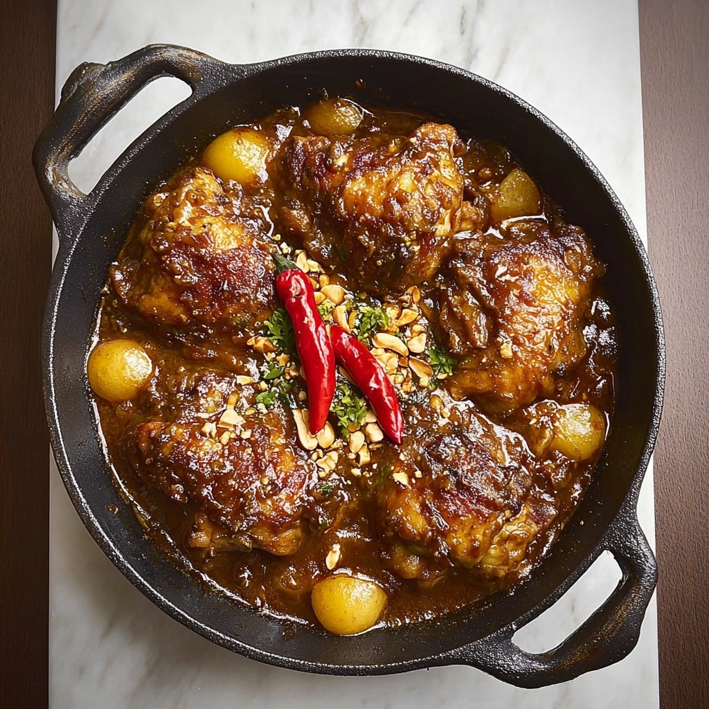Braised Nutty Satay Chicken Recipe