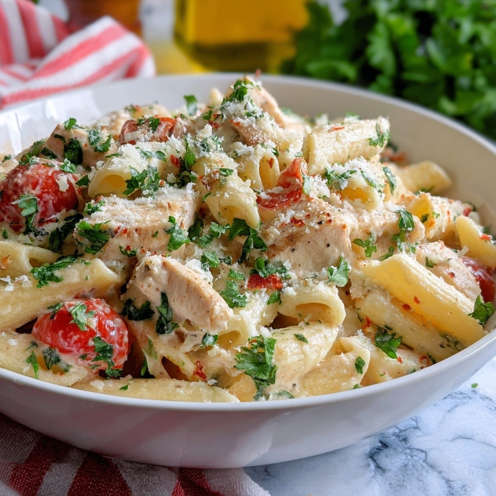 Baked Boursin Cajun Chicken Pasta Recipe - Recipe Image