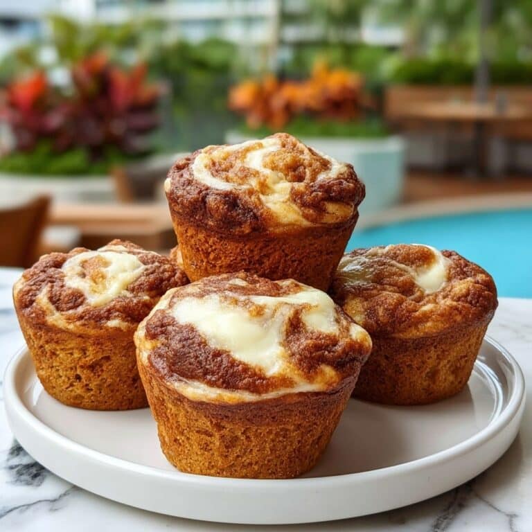 Fluffy Pumpkin Cream Cheese Swirl Muffins Recipe