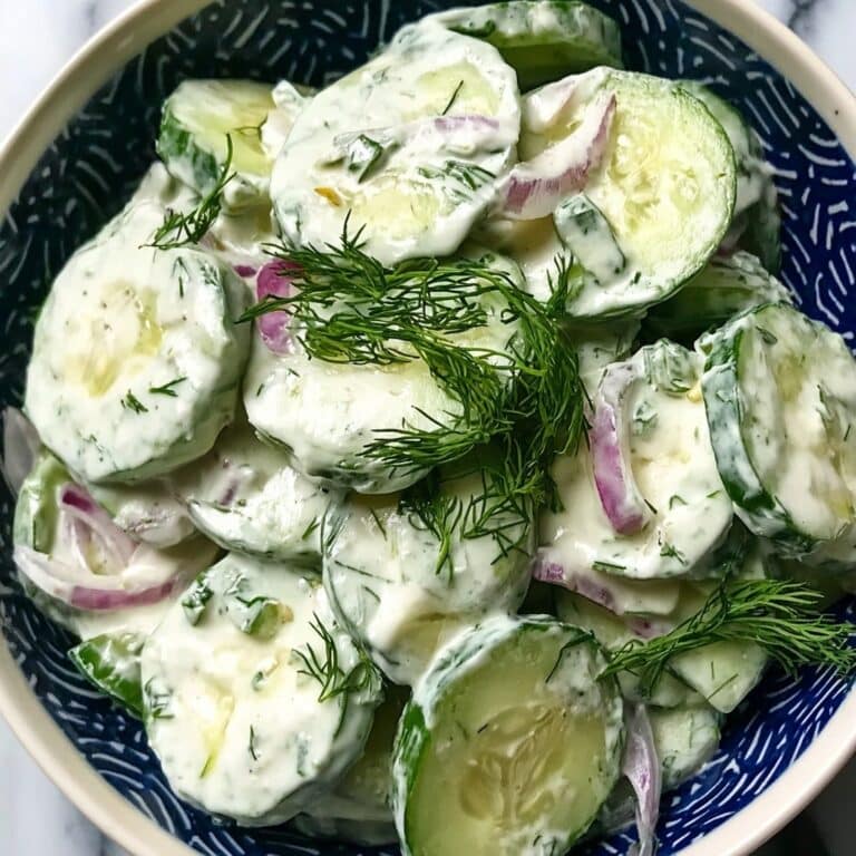 Cool and Creamy Tzatziki Cucumber Salad Recipe