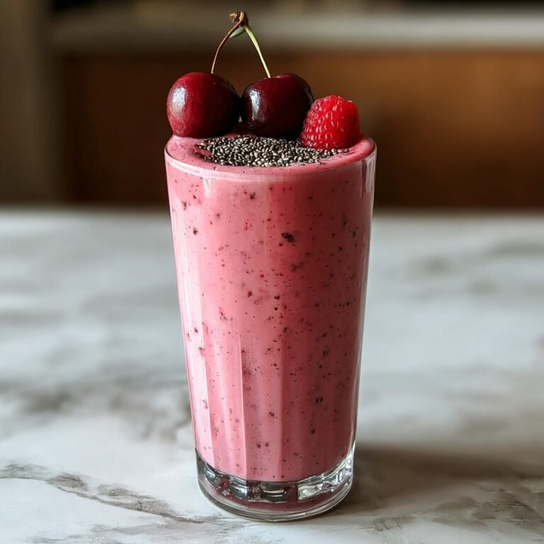 Delicious Cherry Smoothie for Quick Gut Health Boost Recipe