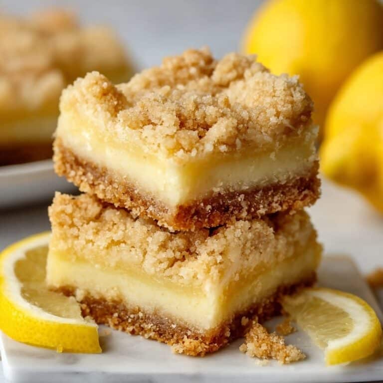 Homemade Lemon Crumb Bars Recipe