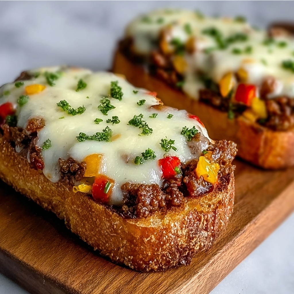 Cheesesteak-Stuffed Garlic Bread Loaf Recipe