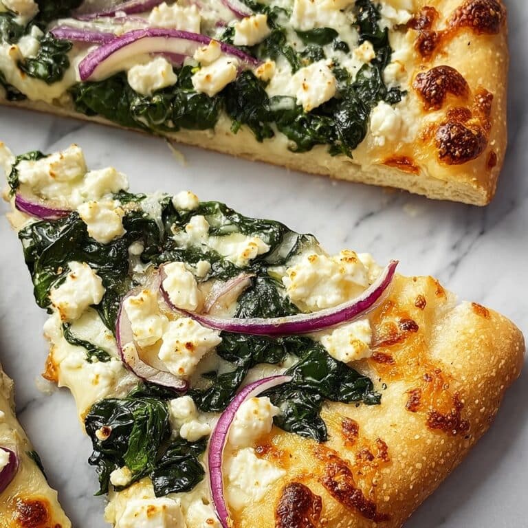 Tasty Spinach and Feta Flatbread Pizza Recipe