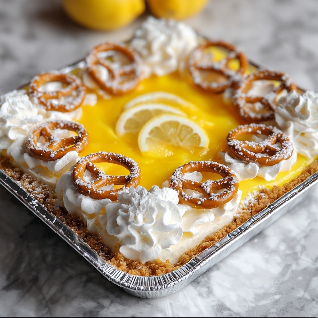 Lemon Pretzel Dessert Recipe - Recipe Image