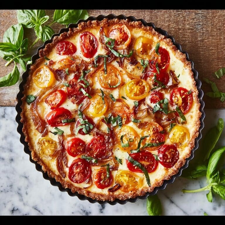 Beefsteak Tomato Tart with Caramelized Onions and Thyme Recipe