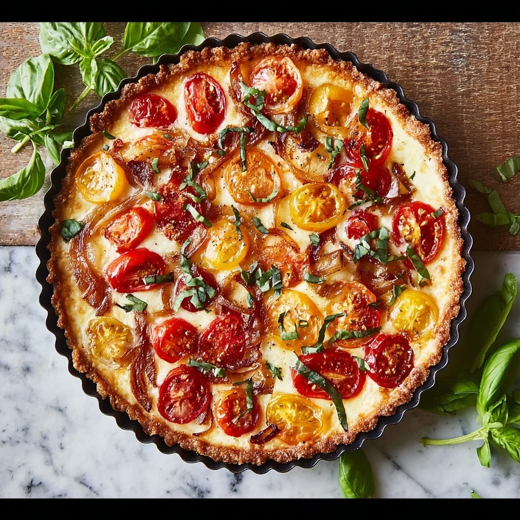 Beefsteak Tomato Tart with Caramelized Onions and Thyme Recipe