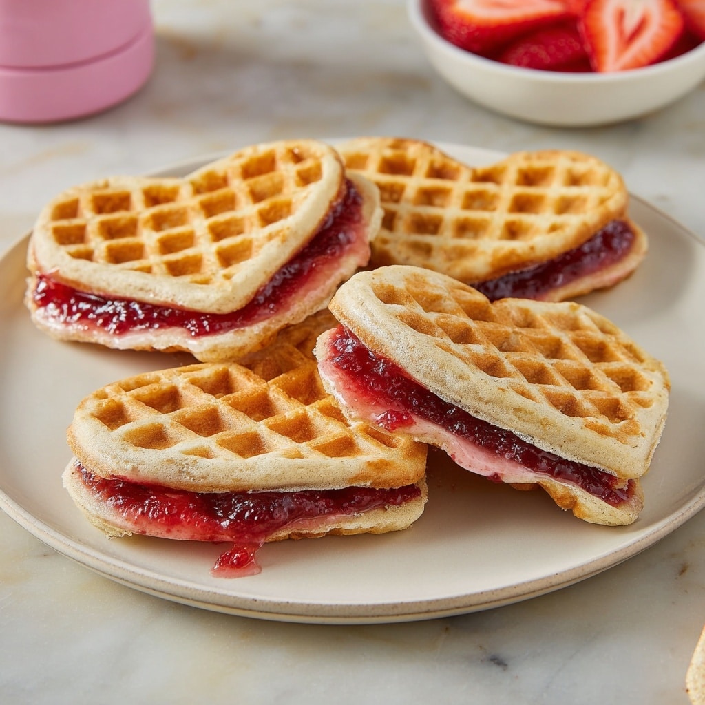 Mini Berries and Cream Waffle Sandwiches Recipe - Recipe Image