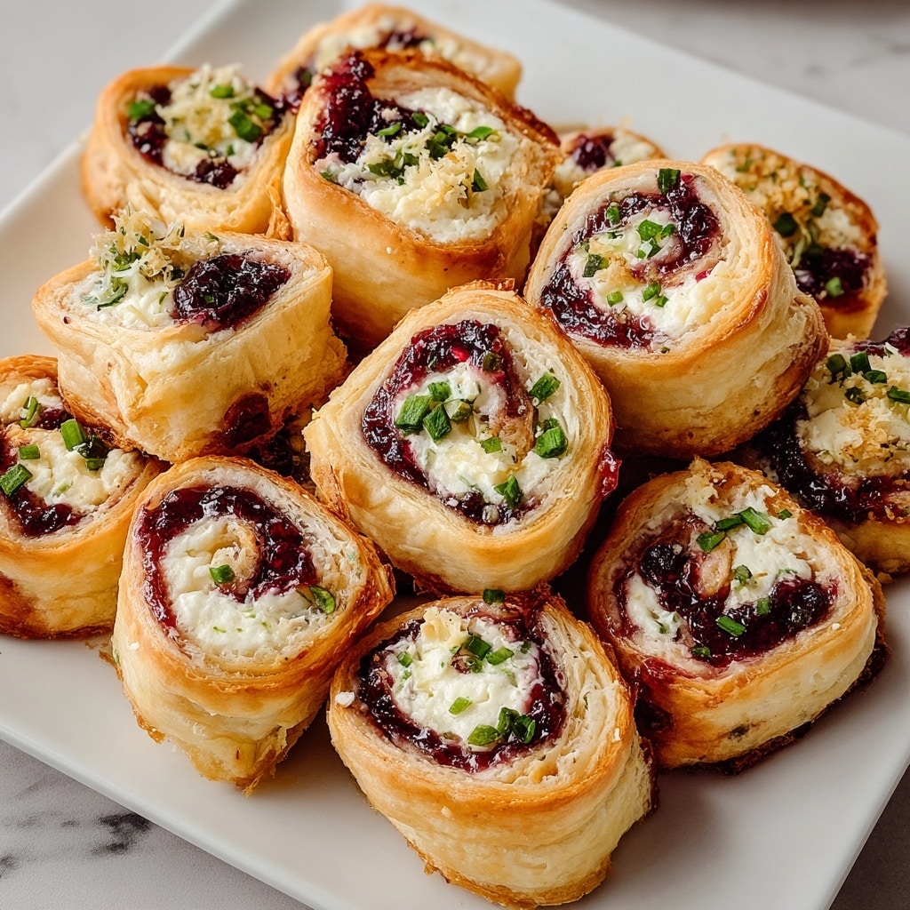 Cranberry Feta Pinwheels Recipe - Recipe Image