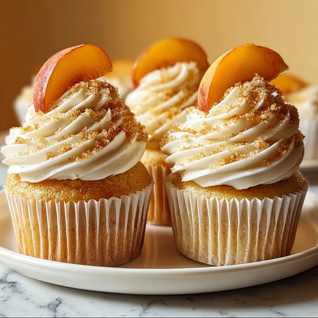 Honey Peach Cream Cheese Cupcakes Recipe