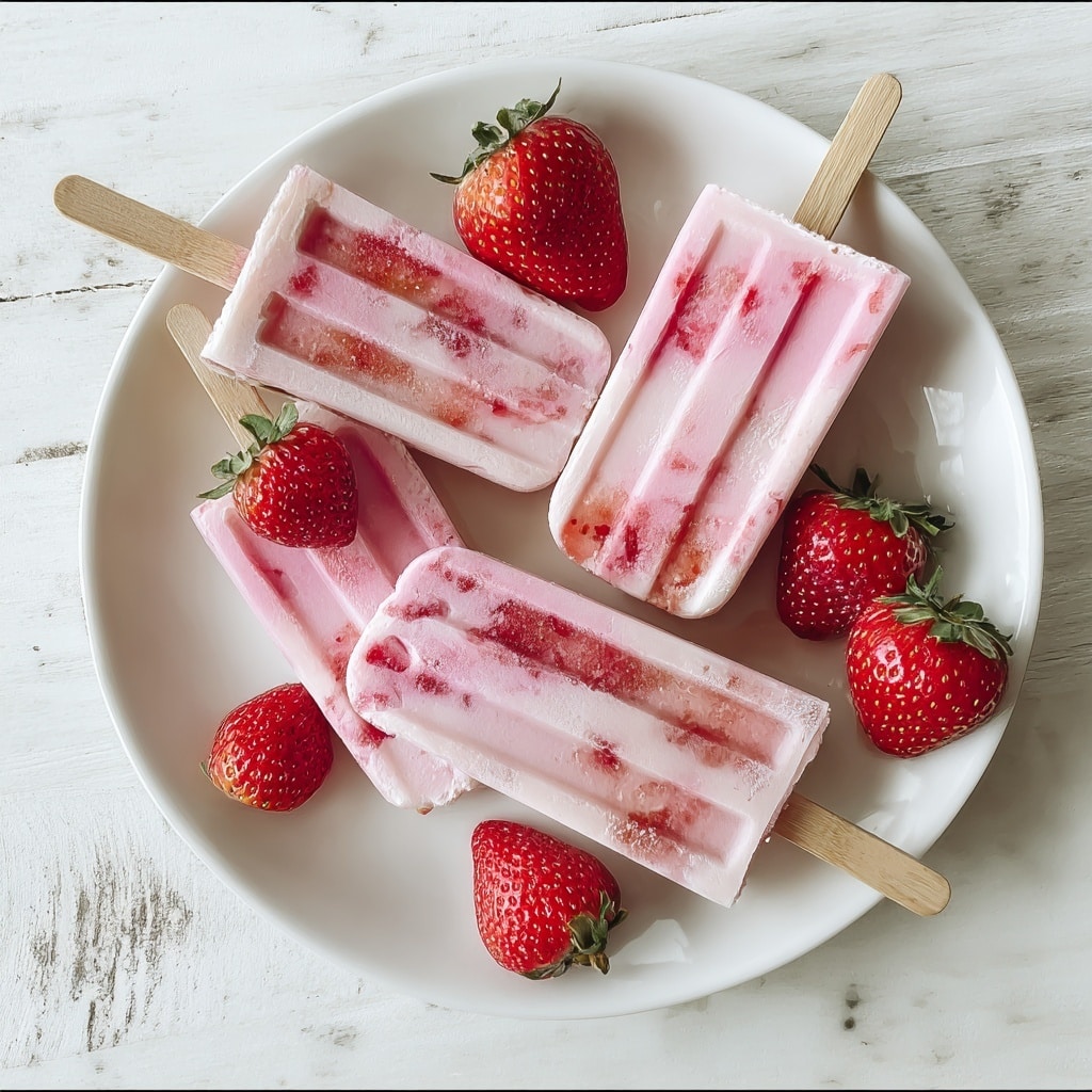 Strawberry Breakfast Popsicles Recipe - Recipe Image