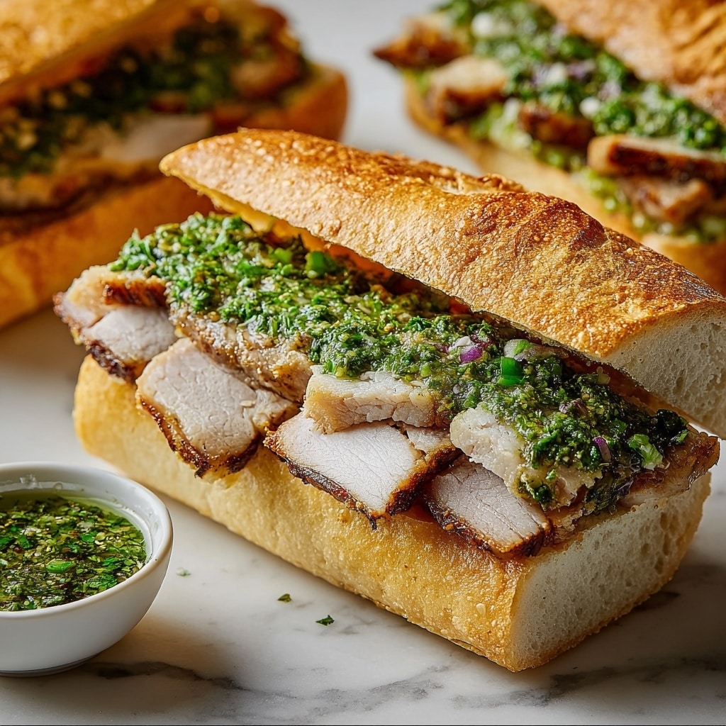 Porchetta Sandwiches with Garlic Herb Mayo Recipe - Recipe Image