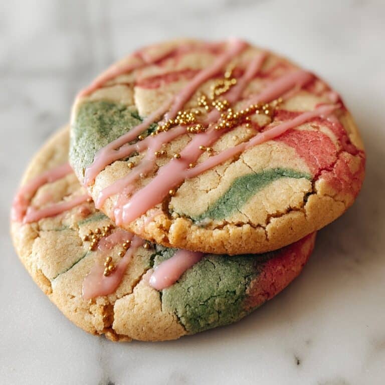 Marble Matcha Strawberry Cookies Recipe
