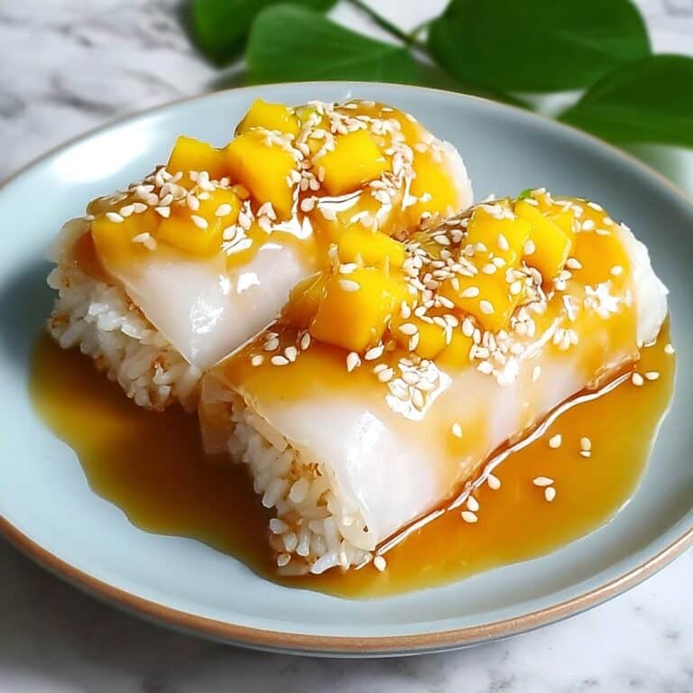Sweet Mango Sticky Rice Rolls Recipe
