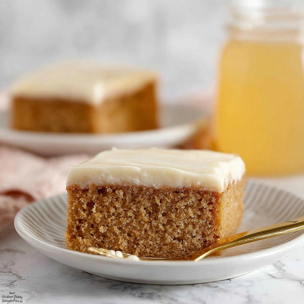 Applesauce Cake with Cinnamon Cream Cheese Frosting Recipe - Recipe Image