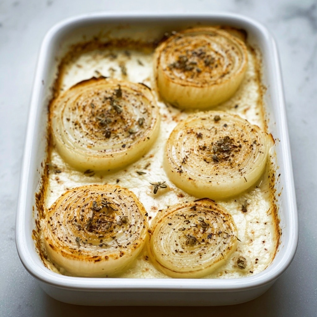 Roasted Parmesan Creamed Onions Recipe - Recipe Image