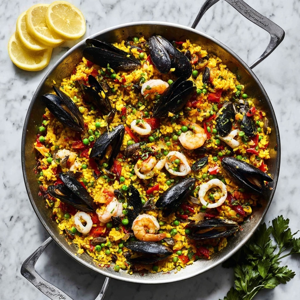 Spanish Chicken and Seafood Paella Recipe