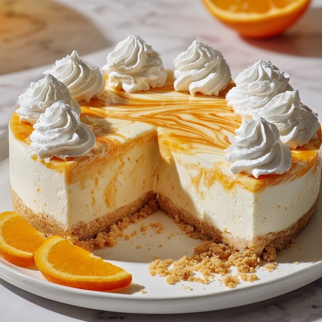 No-Bake Orange Creamsicle Cheesecake Recipe