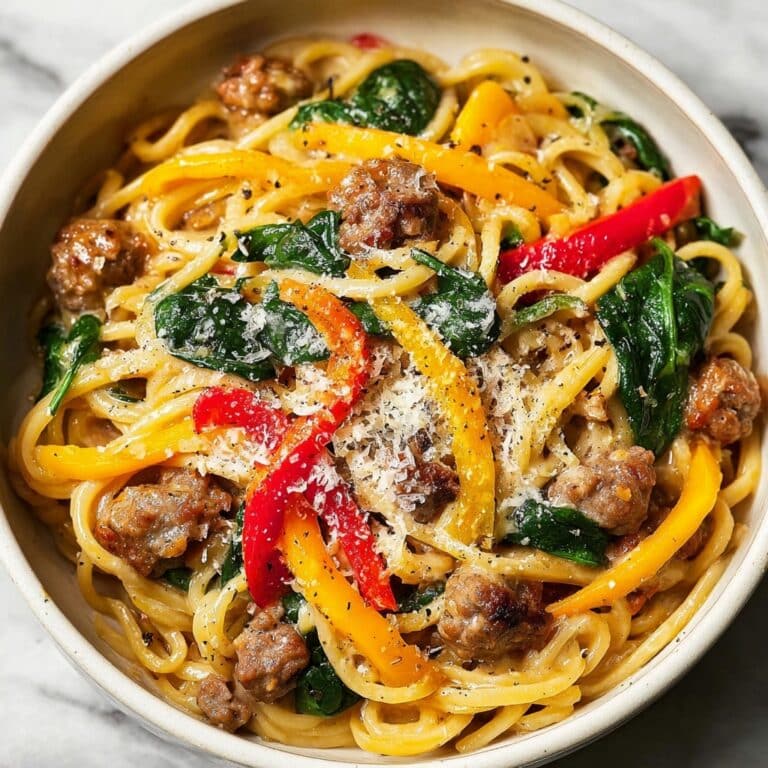 Creamy Sausage and Peppers Pasta Recipe