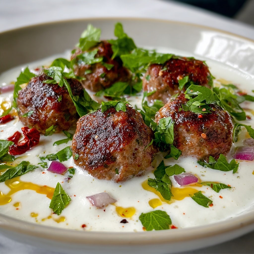 Spicy Beef Armenian Kefta with Tahini & Tzatziki Recipe - Recipe Image