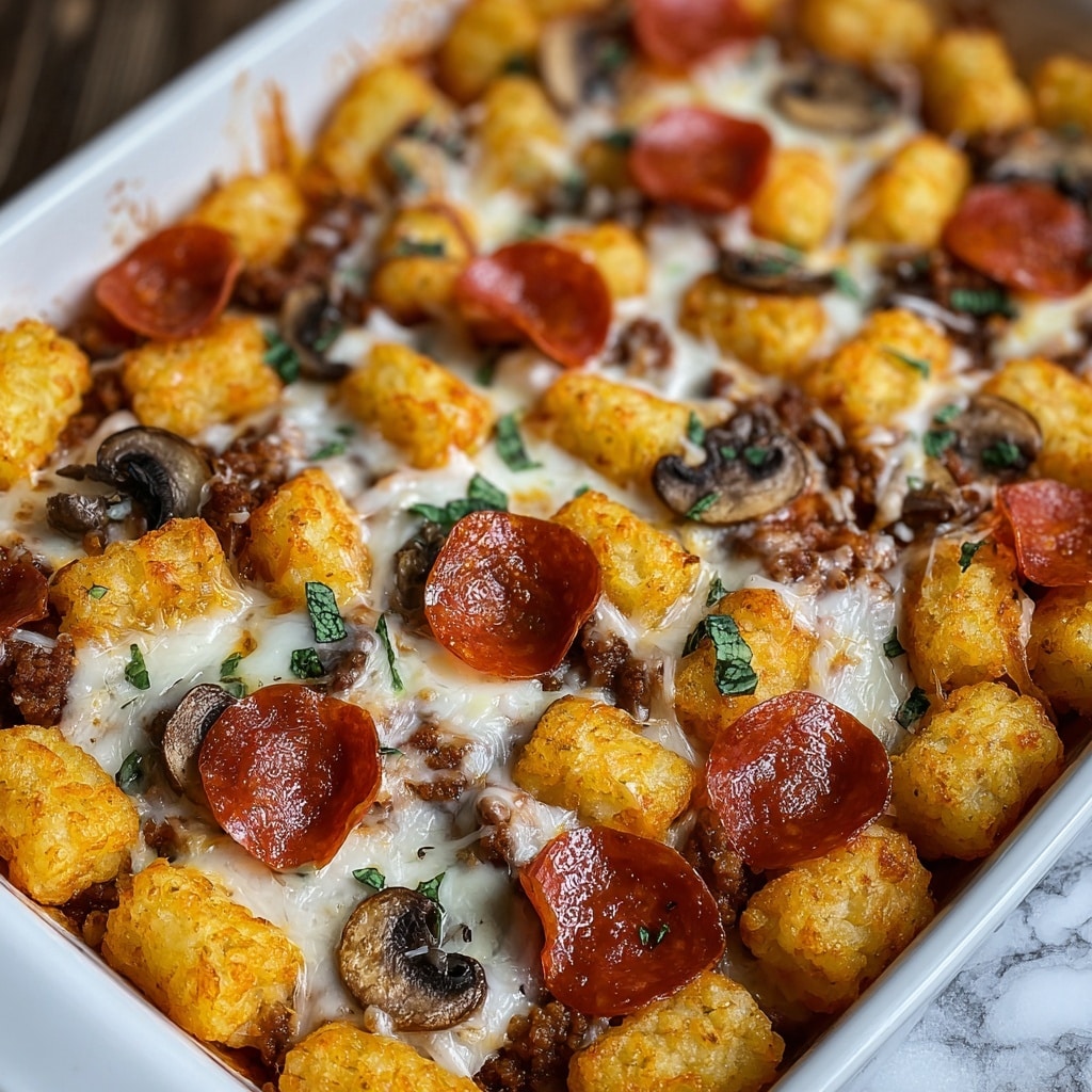 Pizza Tot Casserole Recipe - Recipe Image