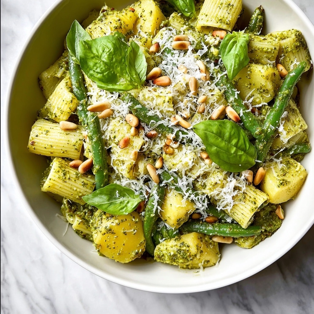 Pesto Pasta with Potatoes and Green Beans Recipe
