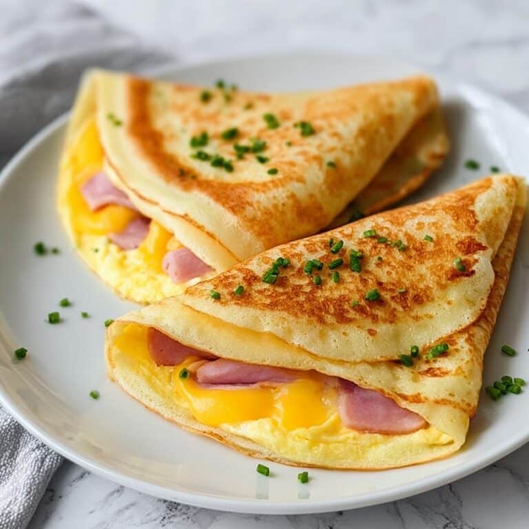 Scrumptious Ham & Cheese Crepes for Breakfast Bliss