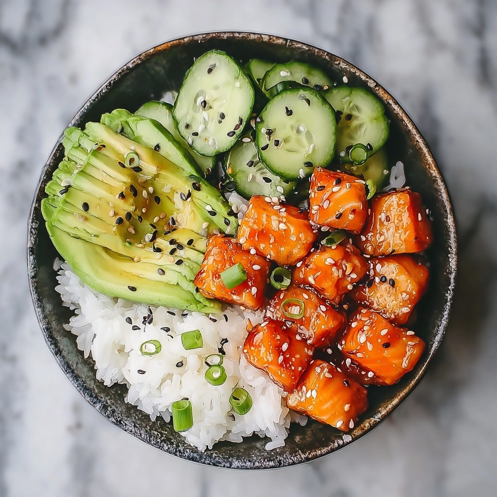 Easy Irresistible Teriyaki Salmon Bowl Delight! - Recipe Image